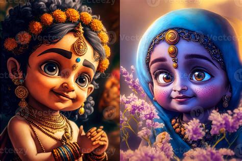 little radha images